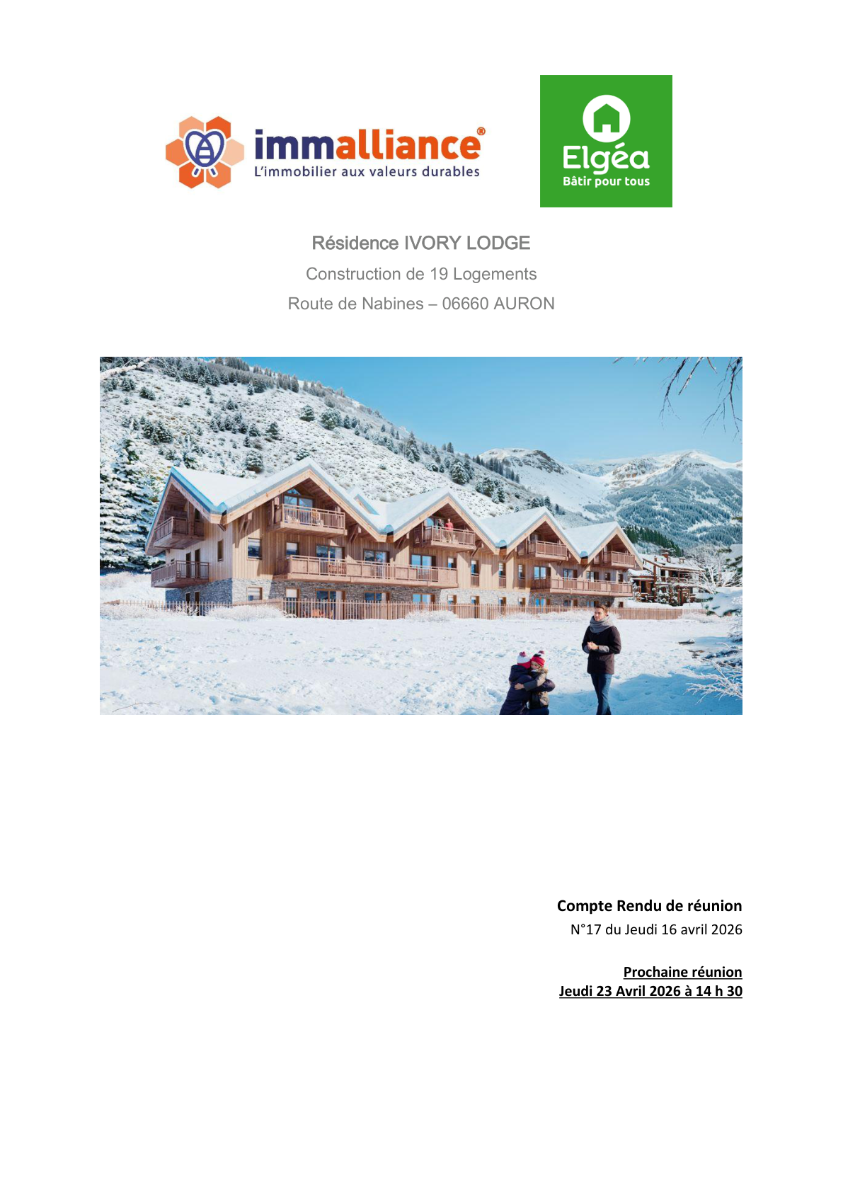 Photo du projet Ivory Lodge